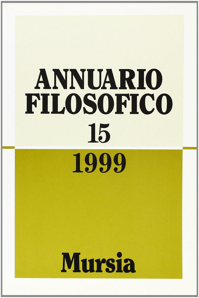 Annuario filosofico n.15 / 1999