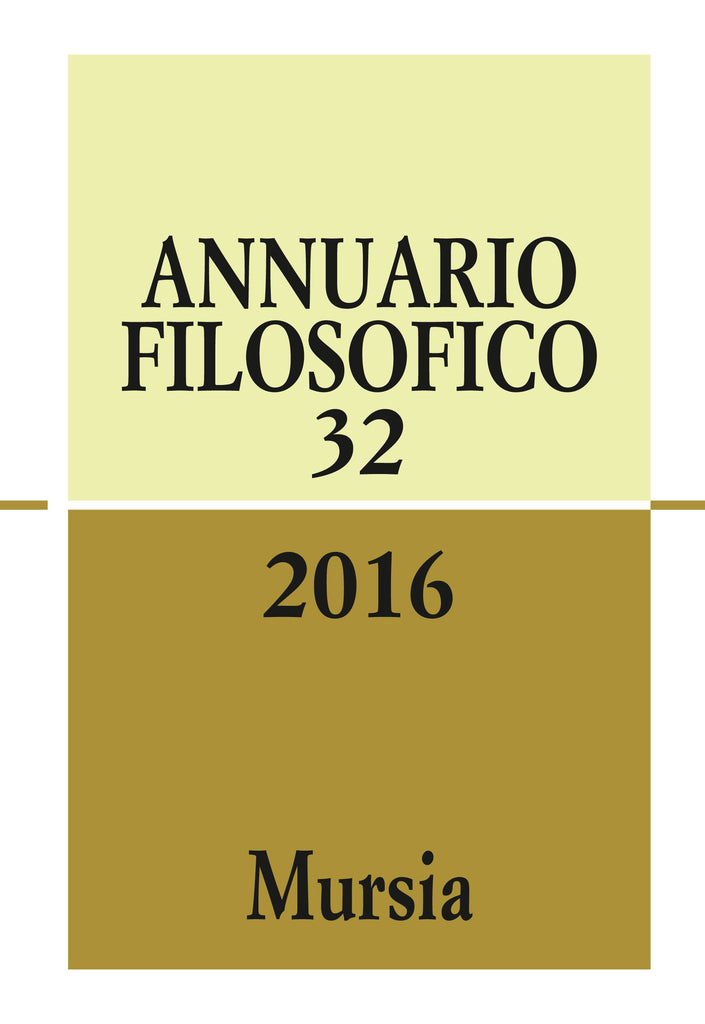 Annuario filosofico n.32 / 2016