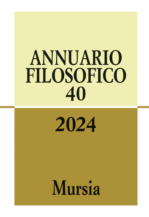 Annuario filosofico n.40 / 2024