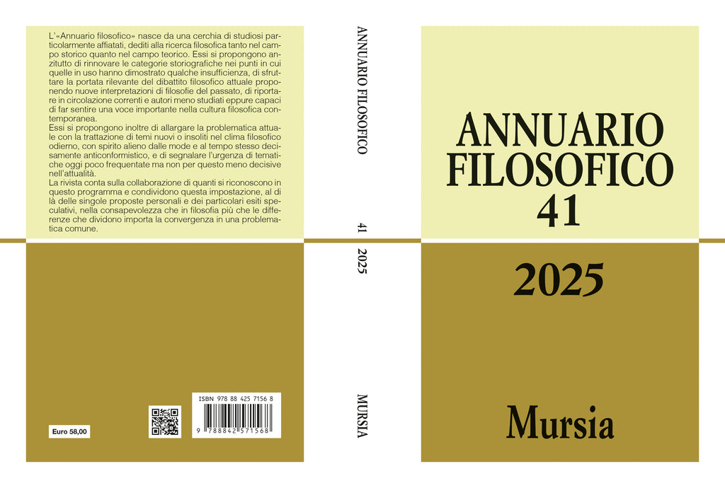 Annuario Filosofico n. 41 / 2025