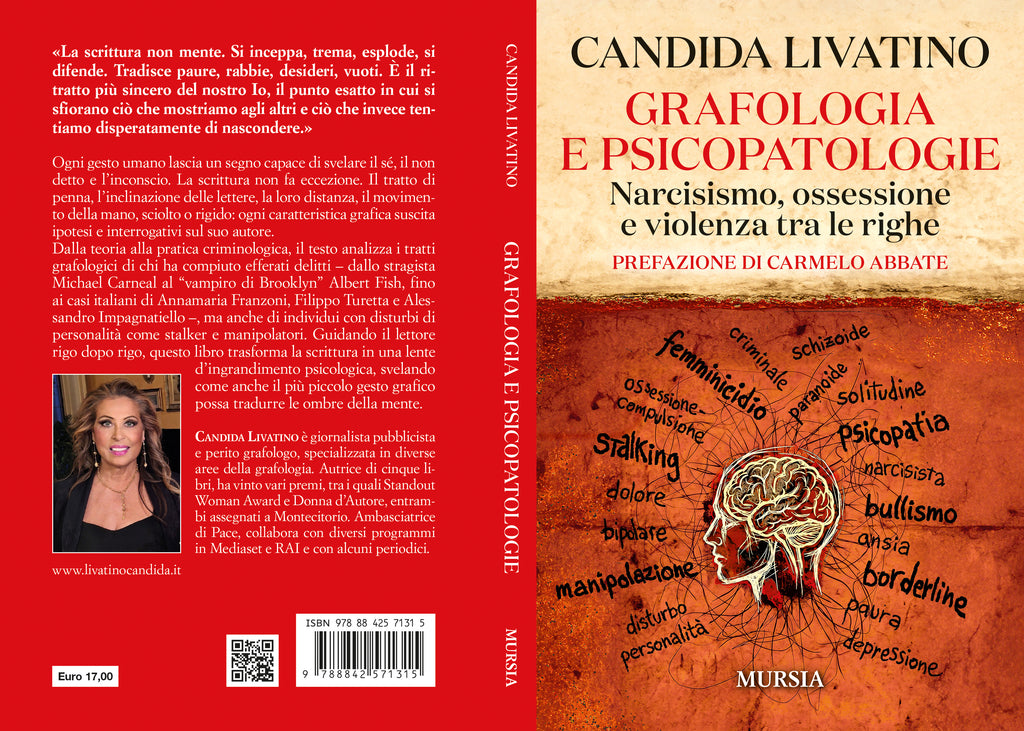 Livatino Candida: Grafologia e psicopatologie. Narcisismo, ossessione e violenza tra le righe