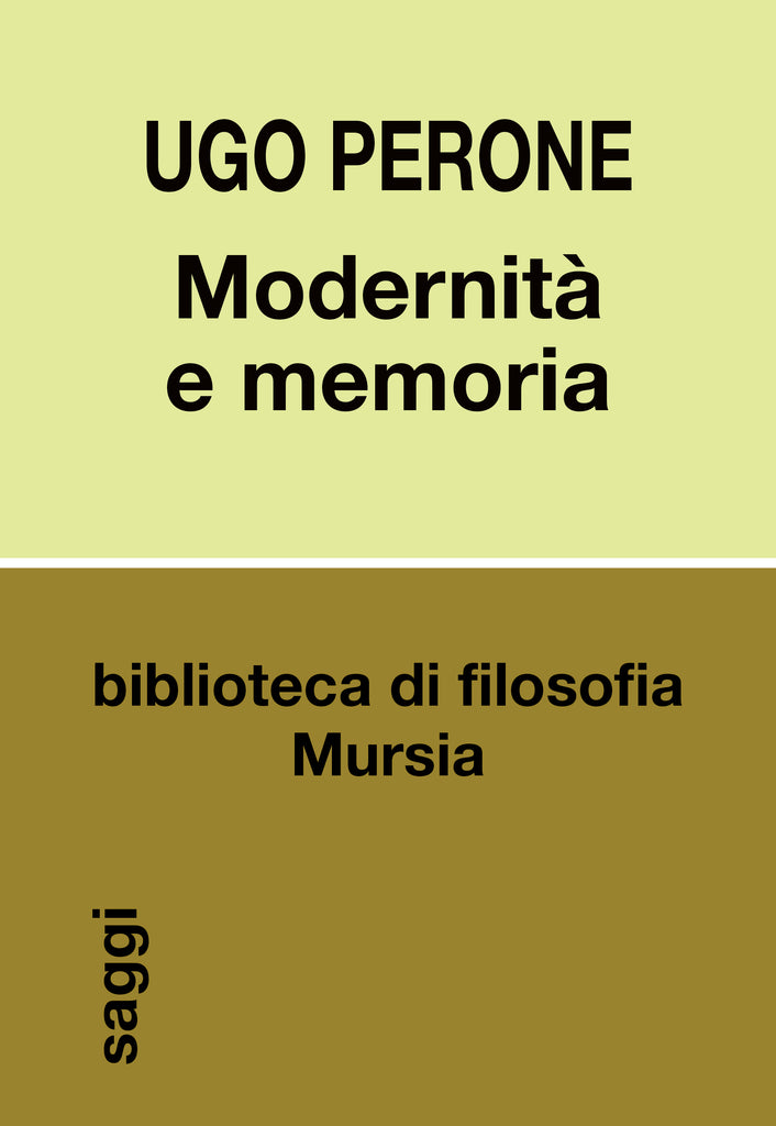 Ugo Perone: Modernità e memoria