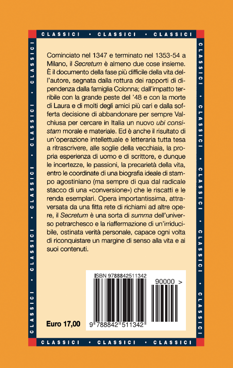 Petrarca Francesco: Secretum - Il mio segreto (Edizione commentata bilingue)