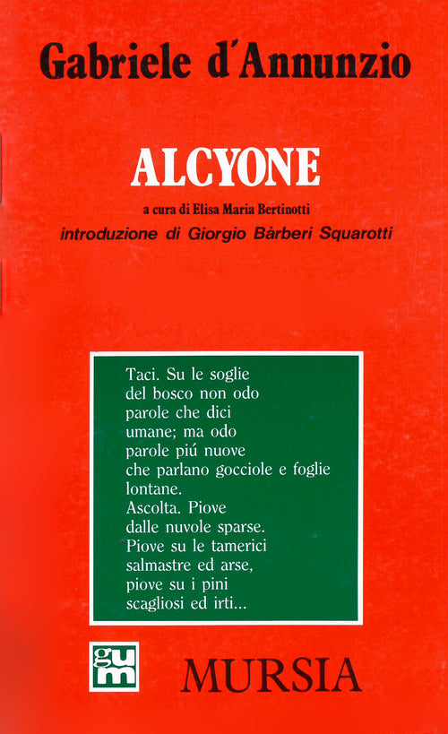 D'Annunzio G.: Alcyone