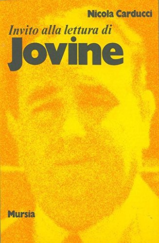 Invito alla lettura di Jovine   (di Carducci N.)