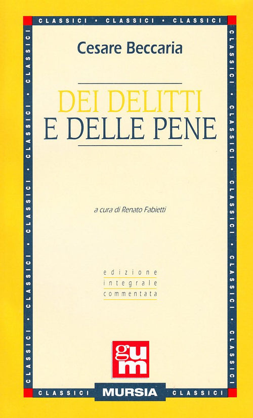 Beccaria C.: Dei delitti e delle pene  ( Fabietti R.)