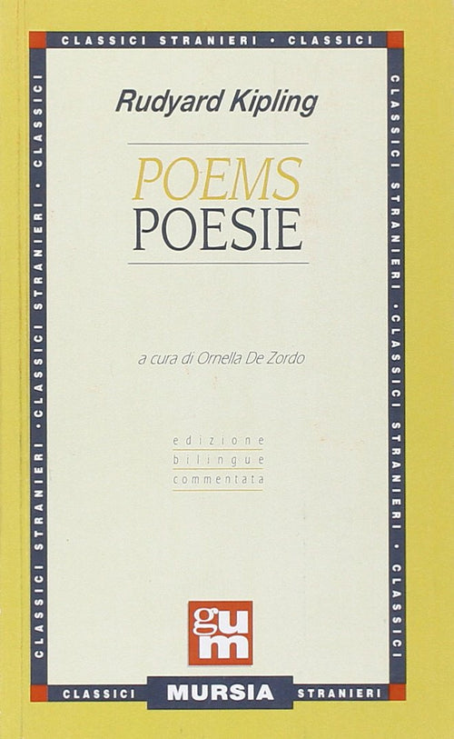 Kipling R.: Poems (edizione bilingue)  ( De Zordo O.)