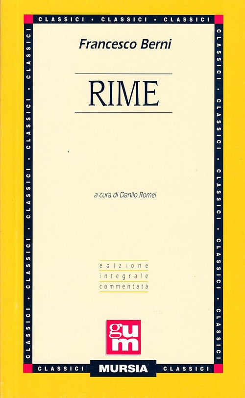 Berni F.: Rime  ( Romei D.)