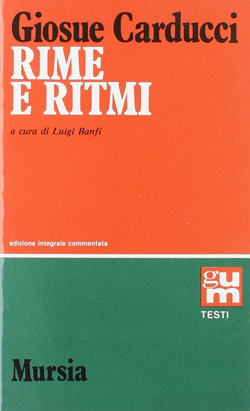 Carducci G.: Rime e ritmi  ( Banfi L.)