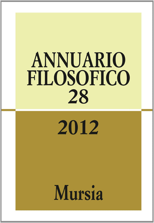 Annuario filosofico n.28 / 2012