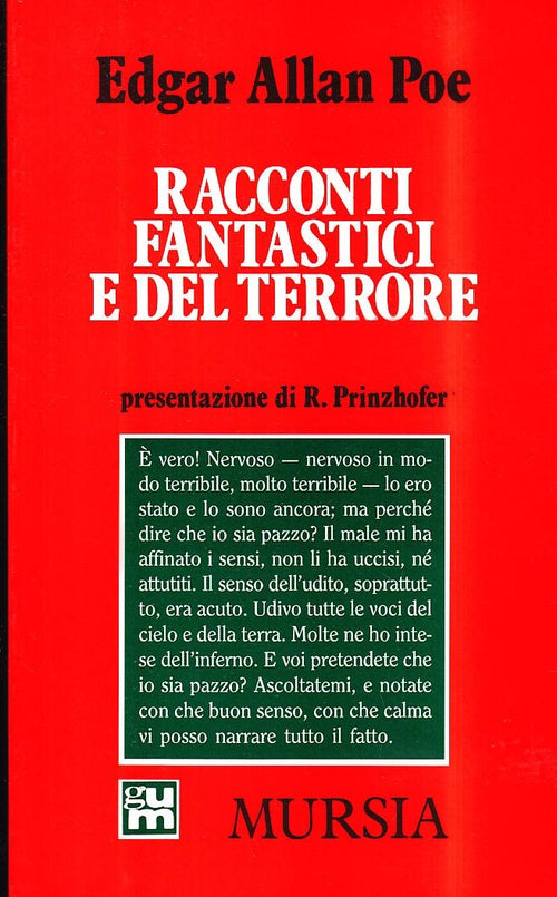 Poe E.A.: Racconti fantastici e del terrore (presentazione di Prinzhofer R.)