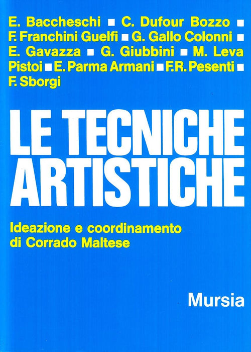 Maltese Corrado: Le tecniche artistiche