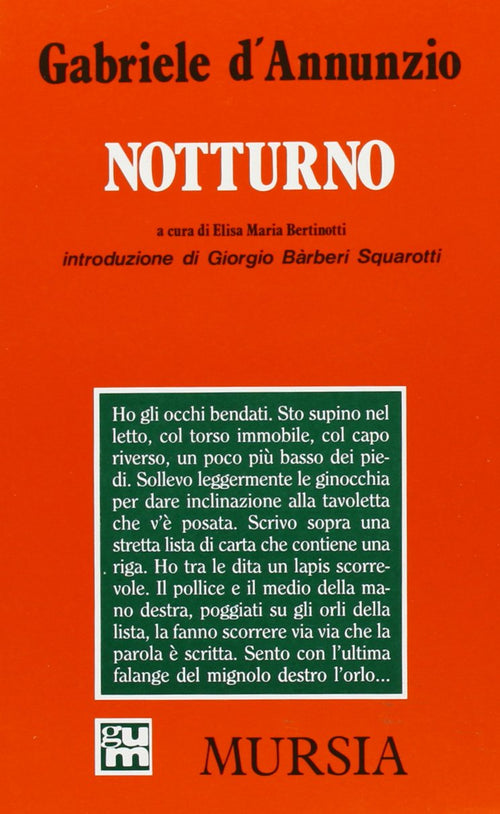 D'Annunzio G.: Notturno