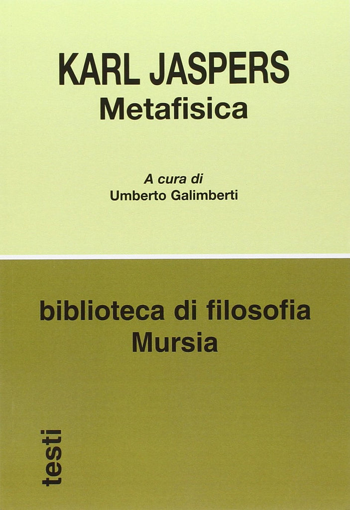 Jaspers Karl: Metafisica